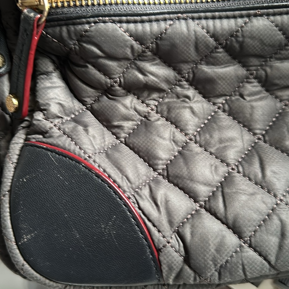 MZ Wallace Crosby Quilted Magnet Gray and Gold Tote Magnet Color - Picture 11 of 16
